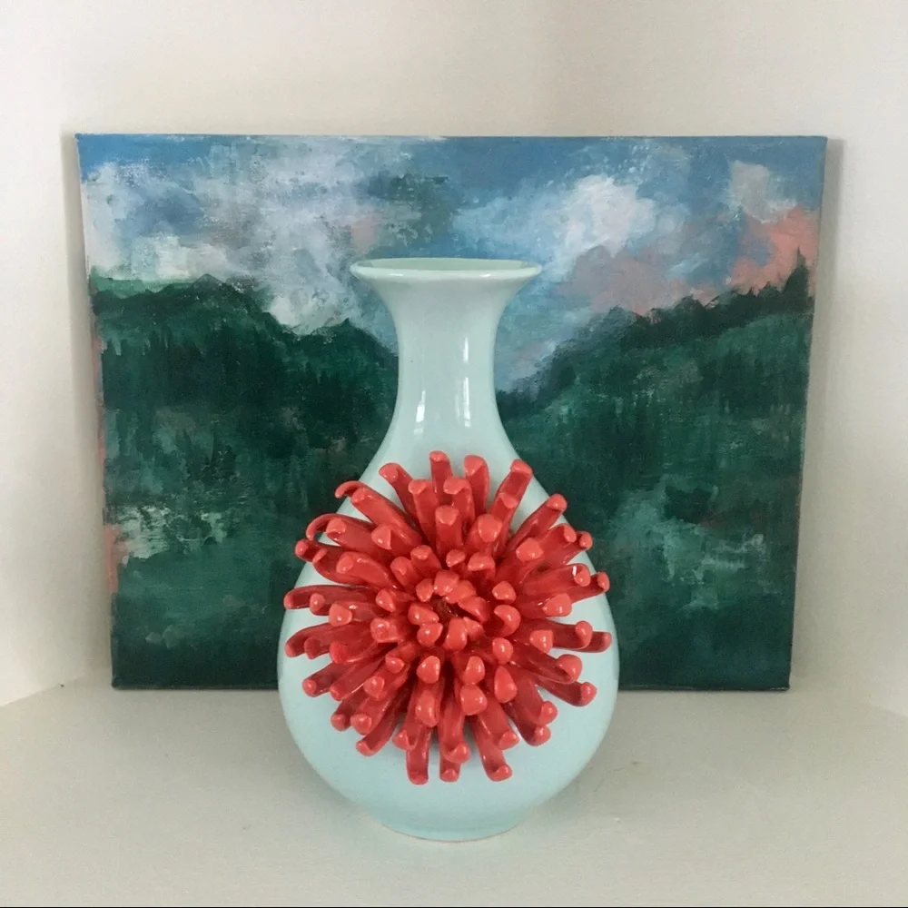 Anthropologie Chrysanthemum Vase